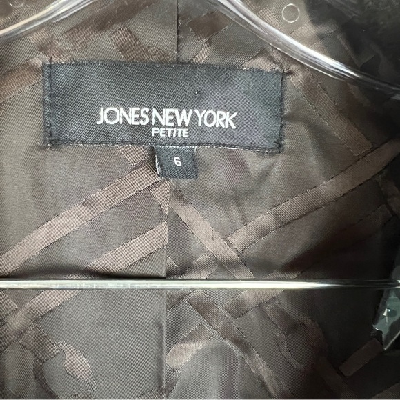 Jones New York Vintage 90's Wool Angora Blend Long Coat Size 6 - Picture 10 of 13